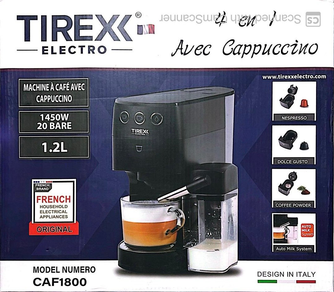 CAFETIÈRE TIREX CAF1800 20BAR - الصورة 2