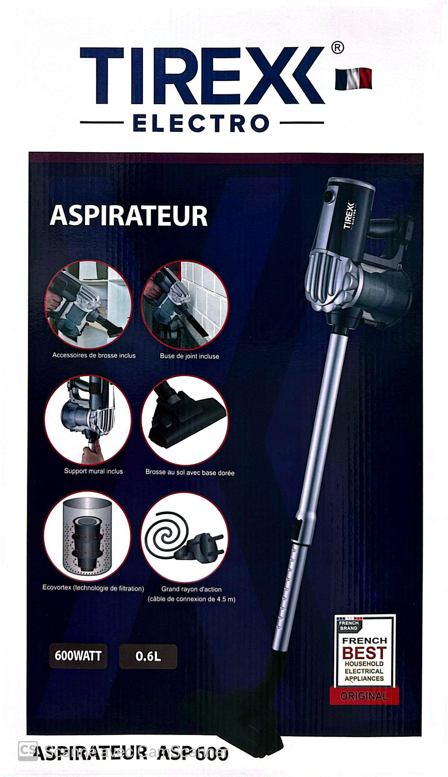ASPIRATEUR TIREX ASP600 600W – Image 4