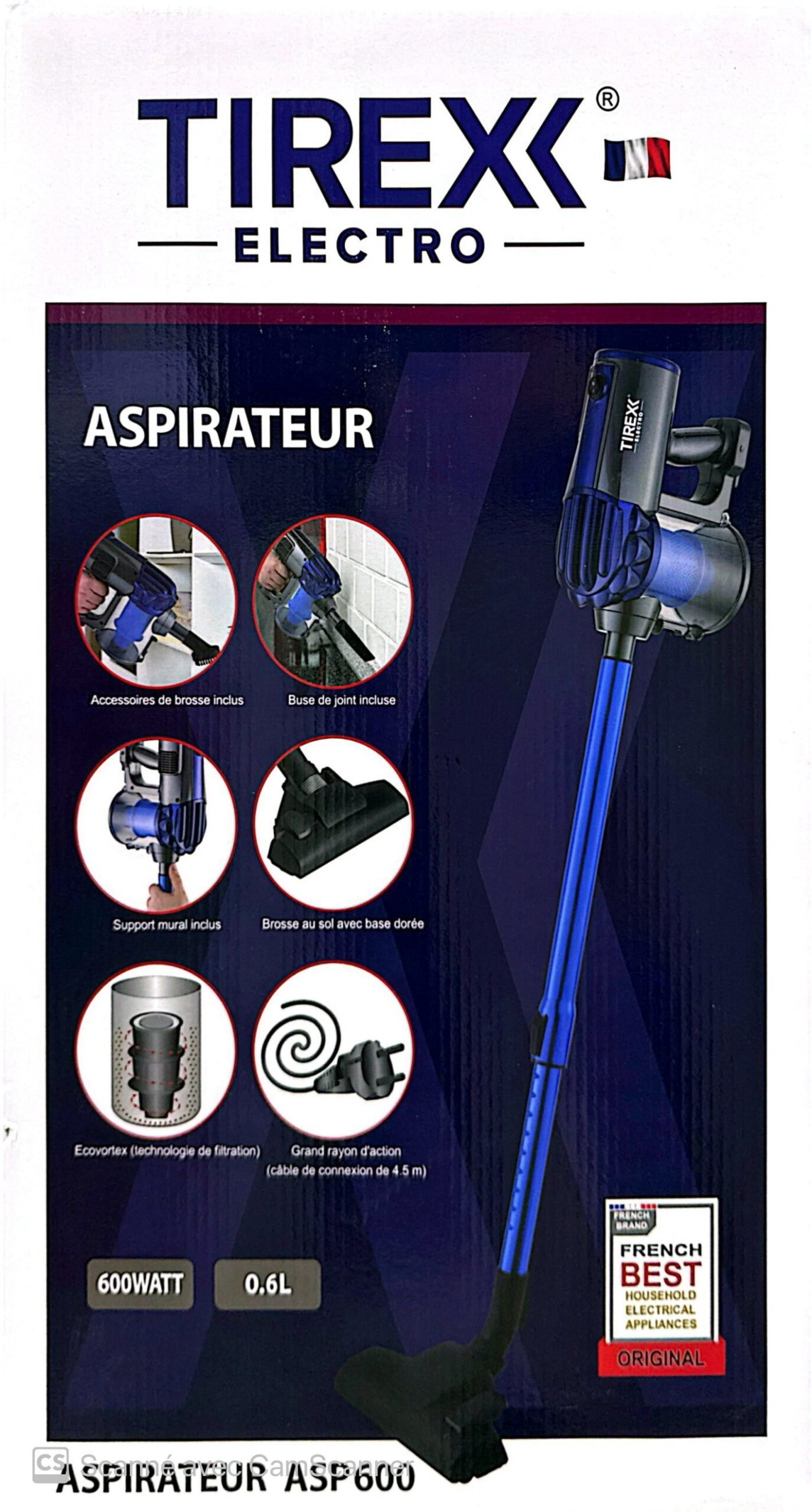 ASPIRATEUR TIREX ASP600 600W – Image 6
