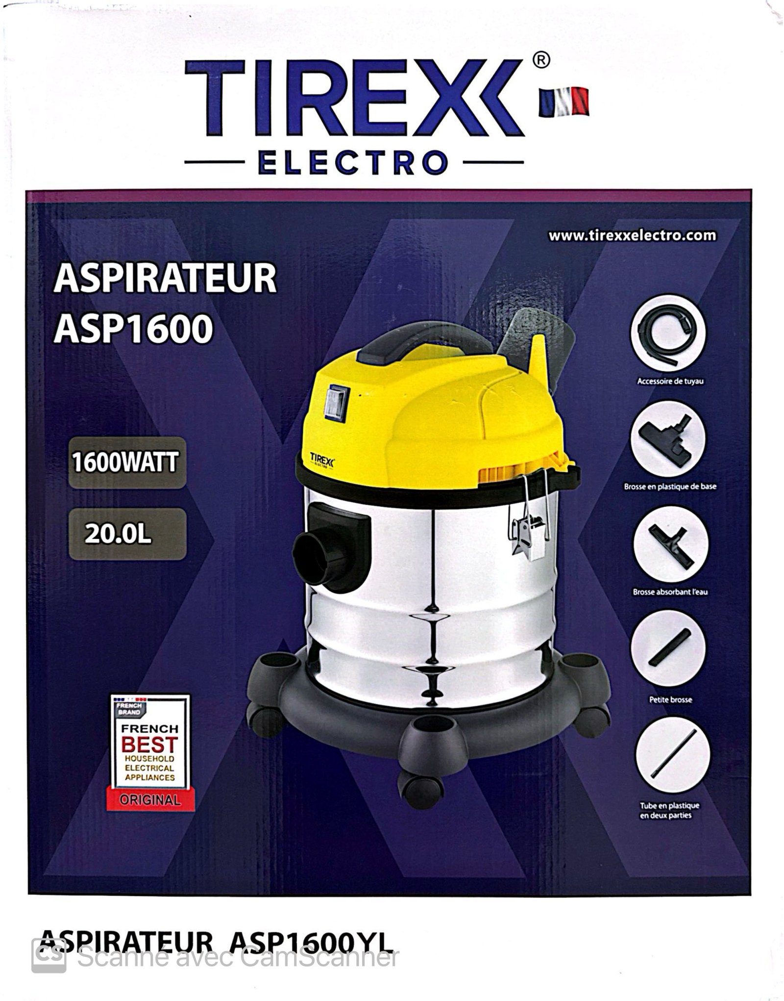 ASPIRATEUR TIREX ASP1600 1600W – Image 4