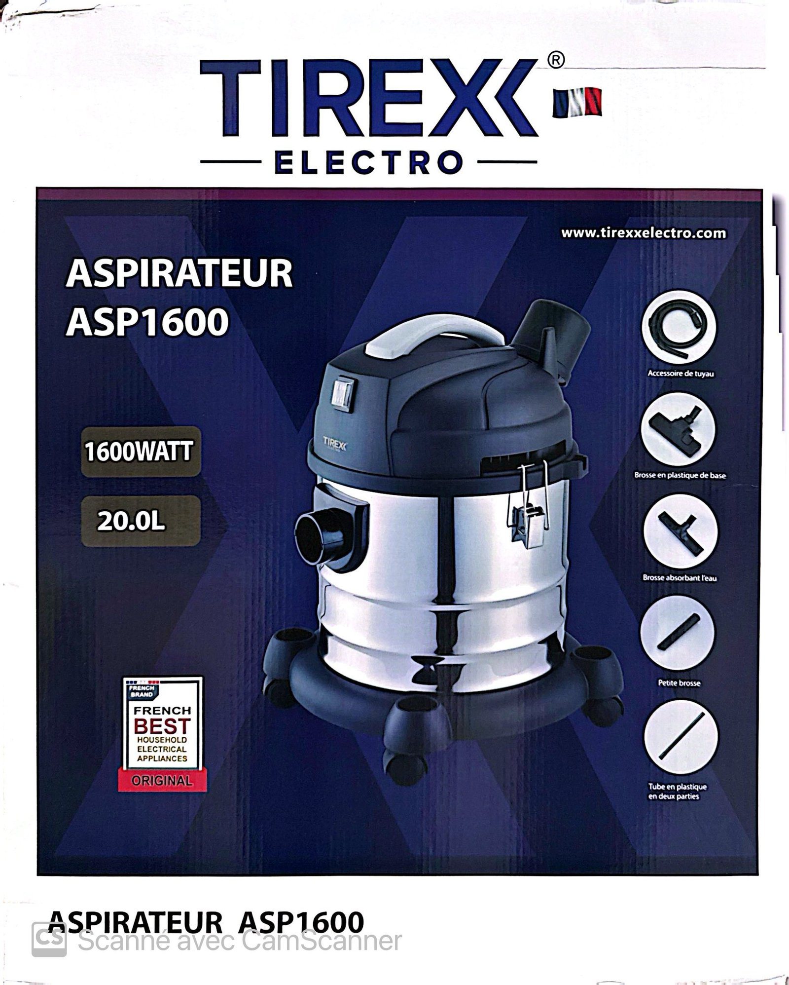 ASPIRATEUR TIREX ASP1600 1600W – Image 3