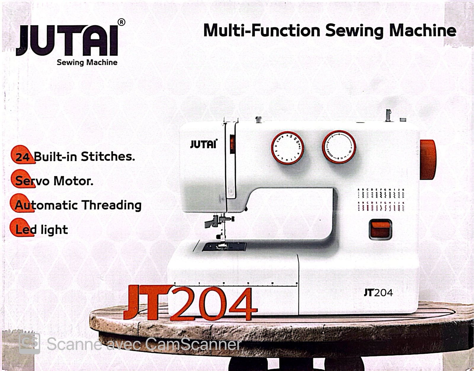 MACHINE A COUDRE JUTAI JT204 – Image 2