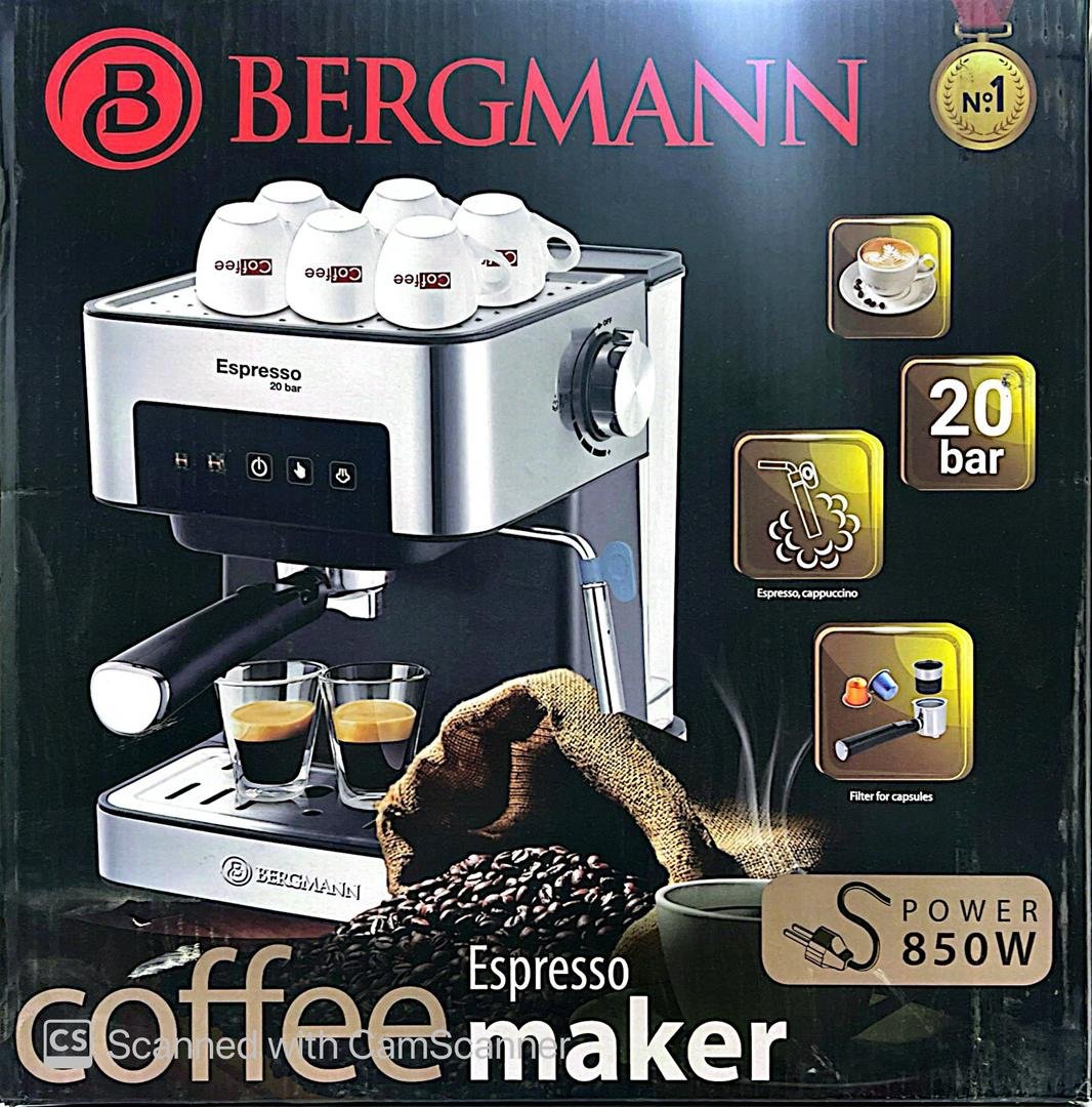 CAFETIÈRE BERGMANN S905 20BAR – Image 2