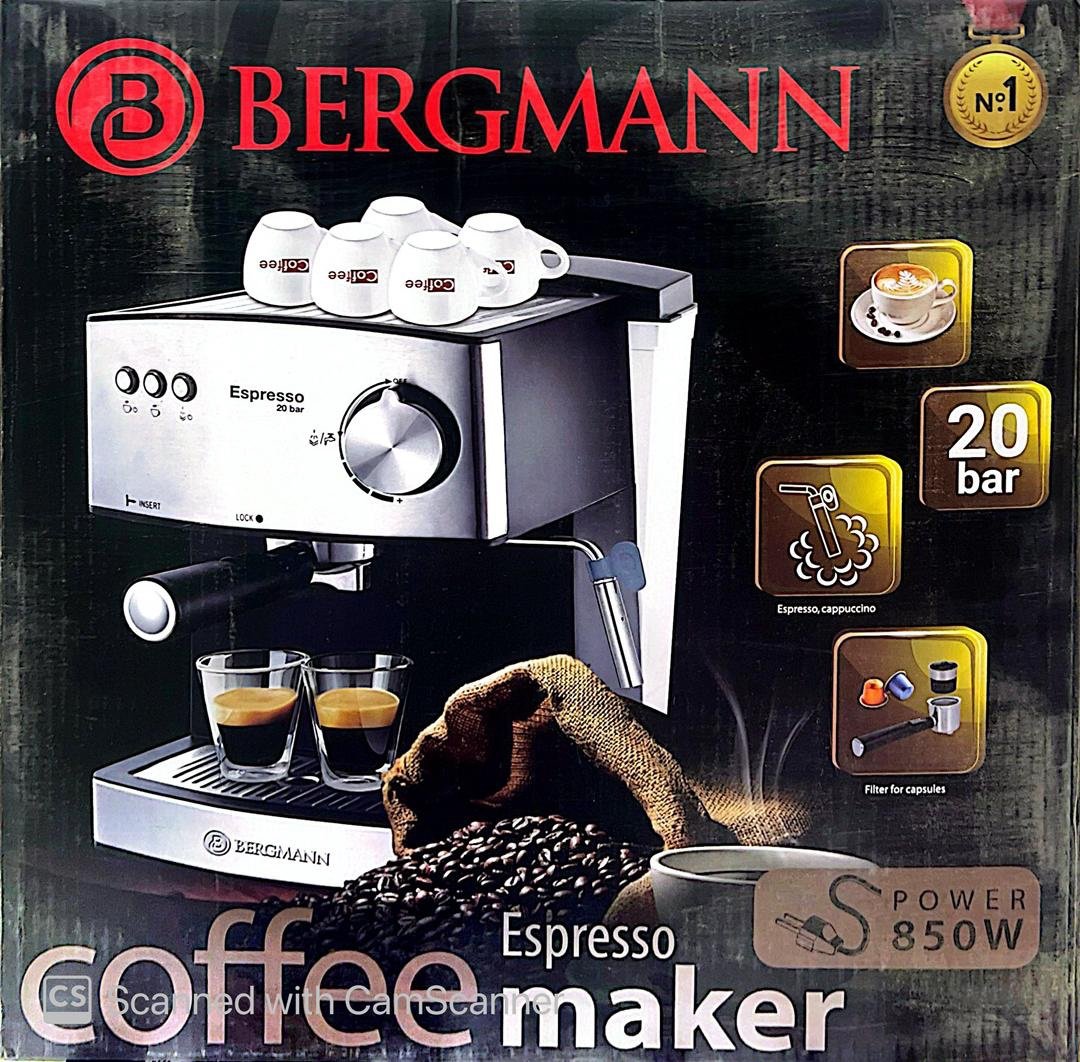 CAFETIÈRE BERGMANN B700 20BAR – Image 2
