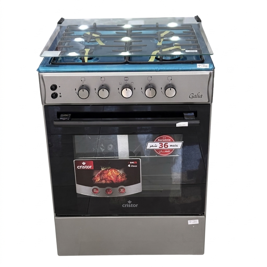 CUISINIÈRE CRISTOR GALIA 4 FEU INOX