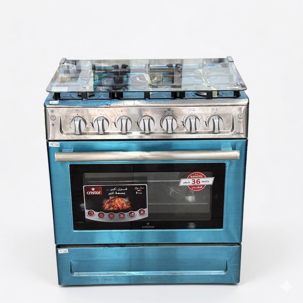 CUISINIÈRE CRISTOR DÉLICIA 5 FEU INOX